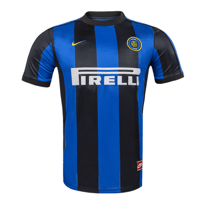 Retro Inter Milan Mens Home Soccer Jersey 1999/00 Blue&Black