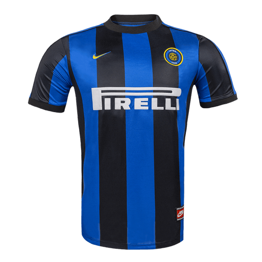 Retro Inter Milan Mens Home Soccer Jersey 1999/00 Blue&Black