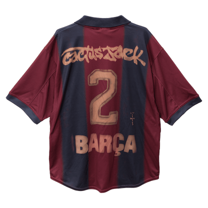 Retro Barcelona Mens Home Soccer Jersey 2000/01 Red&Blue