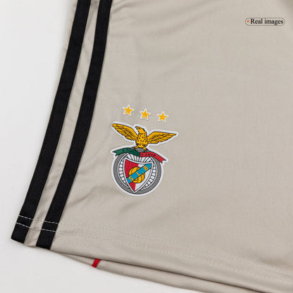 Benfica Kids Away Soccer Kit 2025/26 Beige