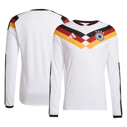 Germany Mens Home Long Sleeve Soccer Jersey World Cup 2026 White