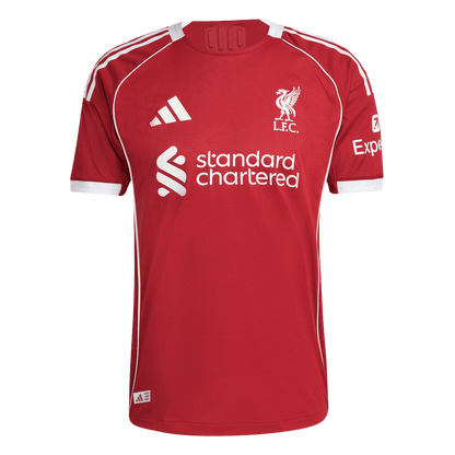 KERKEZ #6 Liverpool Mens Home Soccer Jersey 2025/26 Red - Player Version