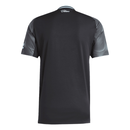 Aston Villa Mens Away Soccer Jersey 2025/26 Black