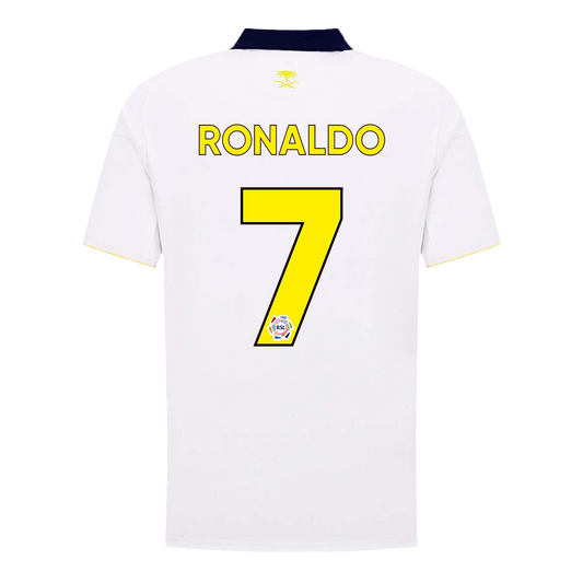 RONALDO #7 Al Nassr Mens Third Away Soccer Jersey 2025/26 White