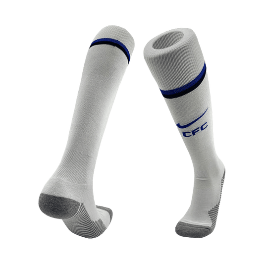 Chelsea Kids Home Soccer Socks 2025/26 White [PREMIUM]