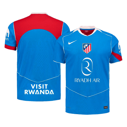 Atletico Madrid Mens Third Away Soccer Jersey 2025/26 Blue - Player Version