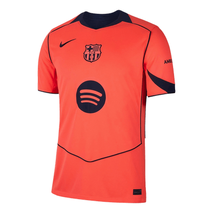Barcelona Mens Third Away Soccer Kit 2025/26 Orange