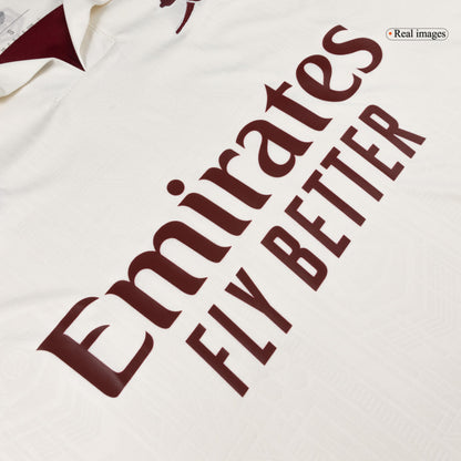Arsenal Mens Third Away Long Sleeve Soccer Jersey 2025/26 White