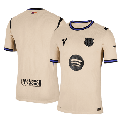 Barcelona Mens Away Soccer Jersey 2025/26 Yellow - Player Version