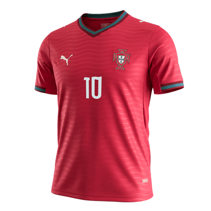 BERNARDO #10 Portugal Mens Home Soccer Jersey World Cup 2026 Red [PREMIUM]