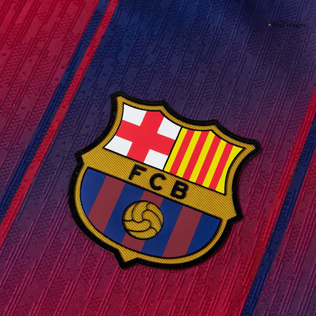 RAPHINHA #11 Barcelona Mens Home Soccer Jersey UCL 2025/26 Red&Blue - Player Version