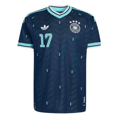 WIRTZ #17 Germany Mens Away Soccer Jersey World Cup 2026 Navy - Player Version