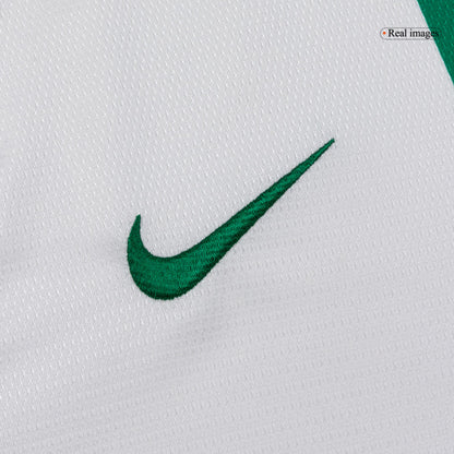 Retro Portugal Mens Away Long Sleeve Soccer Jersey 2012 White