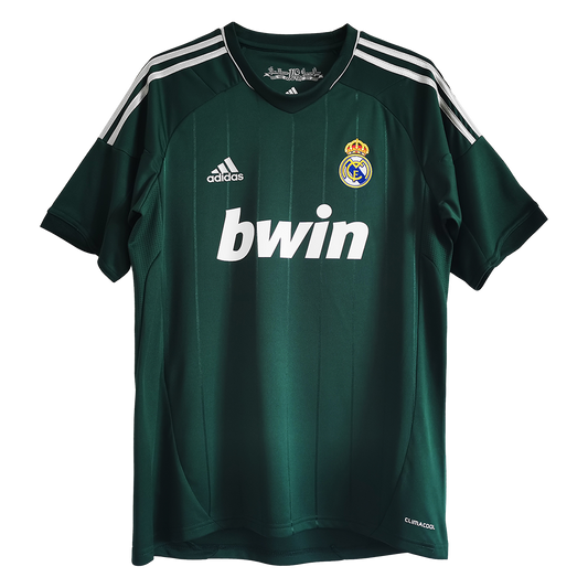 Retro Real Madrid Mens Third Away Soccer Jersey 2012/13 Green