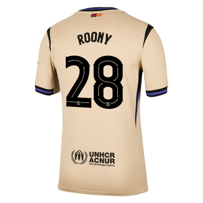 ROONY #28 Barcelona Mens Away Soccer Jersey 2025/26 Yellow