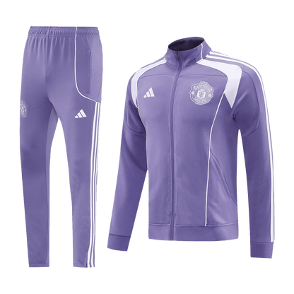 Manchester United Mens Training Tracksuit Kit 2025/26 Purple