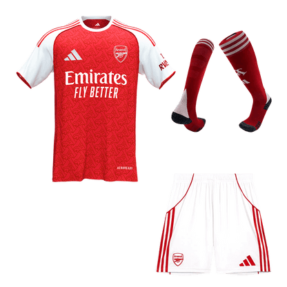 Arsenal Mens Home Soccer Full Set 2025/26 Red [PREMIUM]