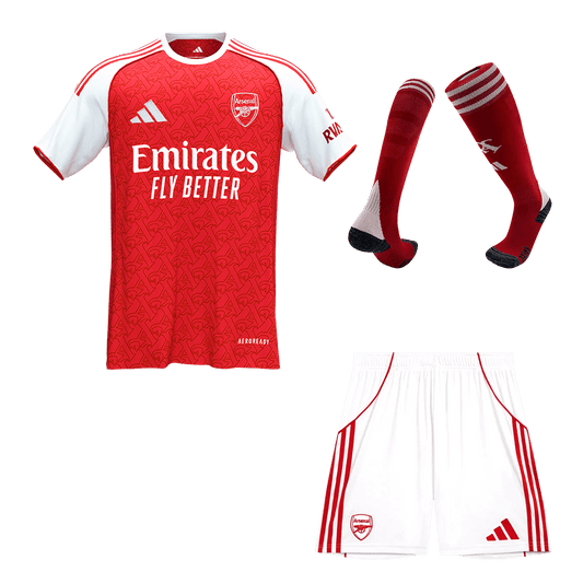 Arsenal Mens Home Soccer Full Set 2025/26 Red [PREMIUM]