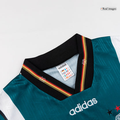 Retro Germany Mens Away Soccer Jersey 1996/97 Green