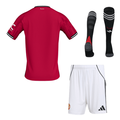 Manchester United Mens Home Soccer Full Set 2025/26 Red [PREMIUM]