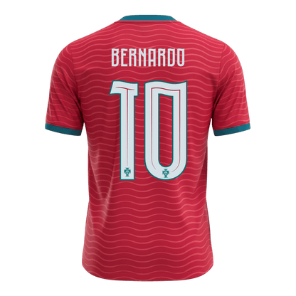 BERNARDO #10 Portugal Mens Home Soccer Jersey World Cup 2026 Red [PREMIUM]