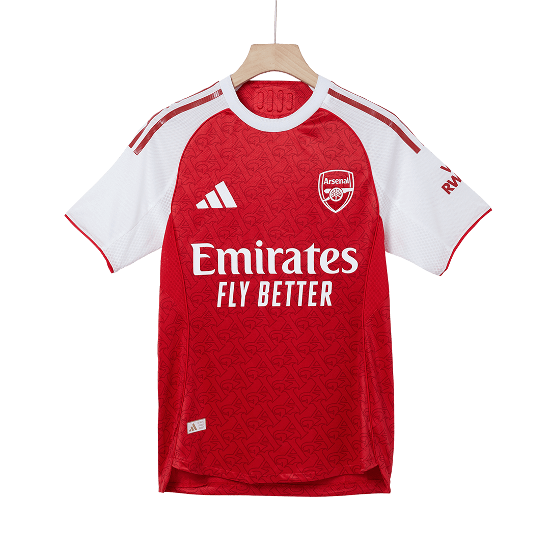 SALIBA #2 Arsenal Mens Home Soccer Jersey 2025/26 Red - Player Version