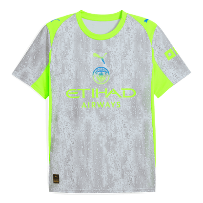 Manchester City Mens Third Away Soccer Kit 2025/26 Gray
