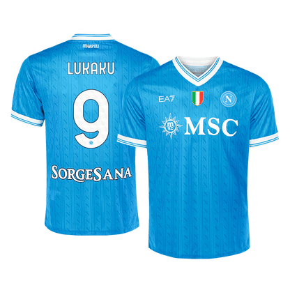 LUKAKU #9 Napoli Mens Home Soccer Jersey 2025/26 Blue
