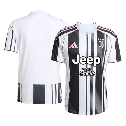 Juventus Mens Home Soccer Jersey 2025/26 Black&White - Player Version