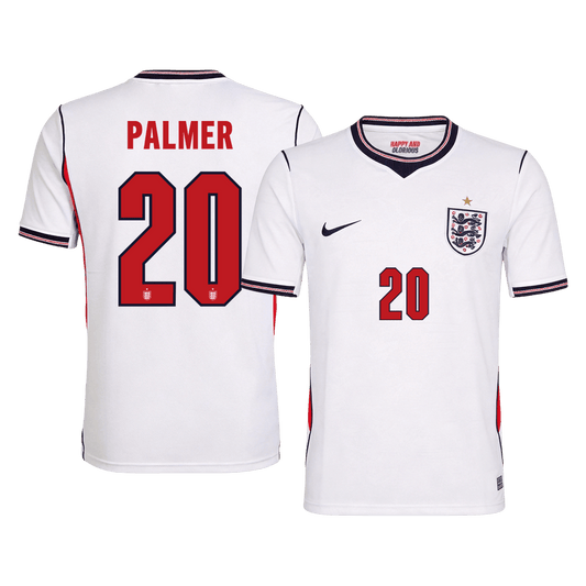 PALMER #20 England Mens Home Soccer Jersey World Cup 2026 White