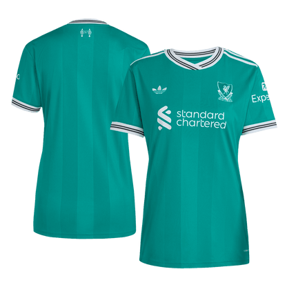 Liverpool Womens Third Away Soccer Jersey 2025/26 Green