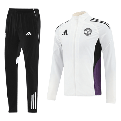 Manchester United Mens Training Tracksuit Kit 2025/26 White