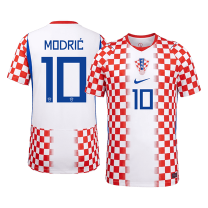 MODRIĆ #10 Croatia Mens Home Soccer Jersey World Cup 2026 Red&White