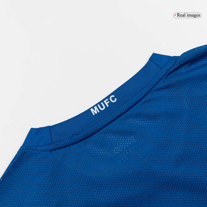 Retro Manchester United Mens Third Away Soccer Jersey 2008/09 Blue