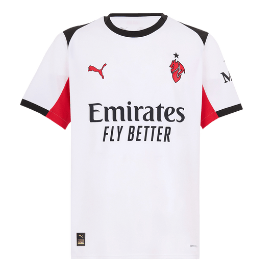 AC Milan Mens Away Soccer Jersey 2025/26 White