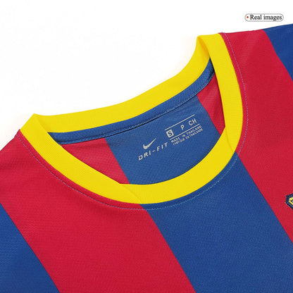 Retro Barcelona Mens Home Soccer Jersey 2010/11 Red&Blue