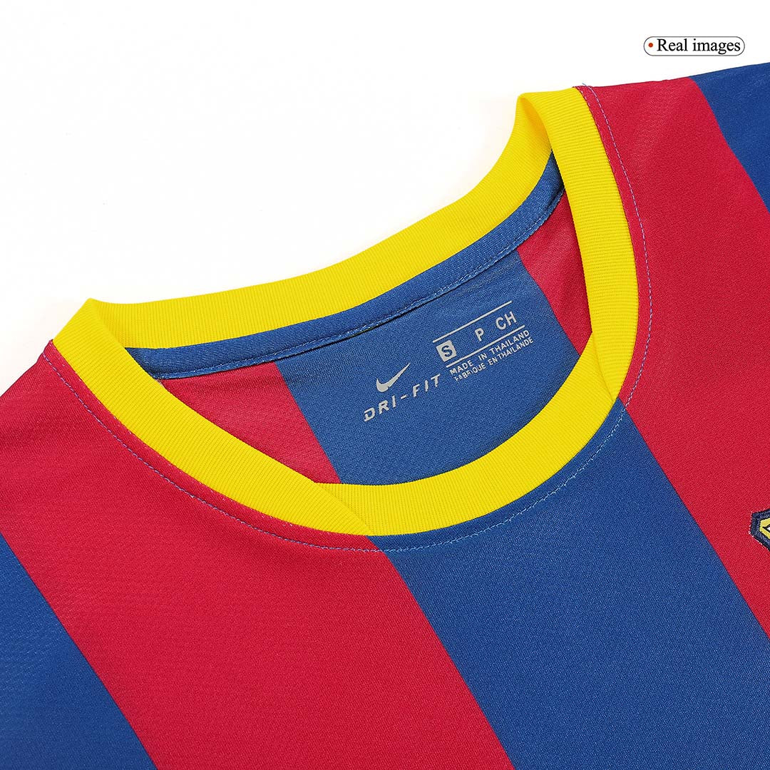 Retro MESSI #10 Barcelona Mens Home Soccer Jersey 2010/11 Red&Blue