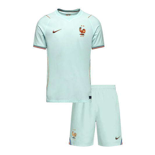 France Kids Away Soccer Kit World Cup 2026 Mint Green