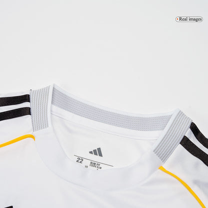 Real Madrid Mens Home Long Sleeve Soccer Jersey 2025/26 White