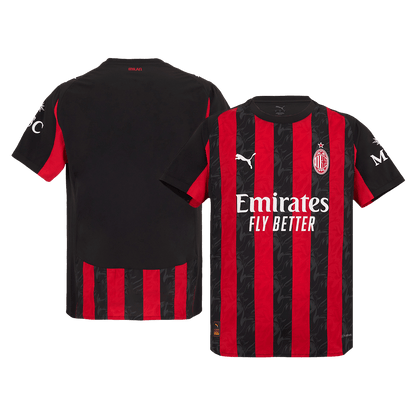 AC Milan Mens Home Soccer Jersey 2025/26 Red&Black - Player Version