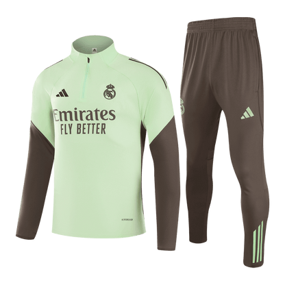 Real Madrid Mens Training Tracksuit Kit 2025/26 Green