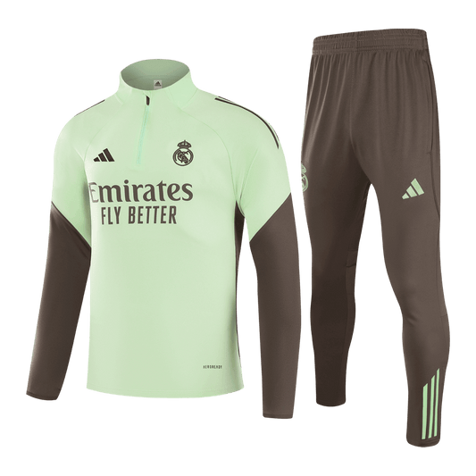 Real Madrid Mens Training Tracksuit Kit 2025/26 Green
