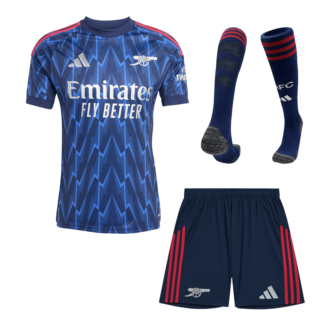 Arsenal Mens Away Soccer Full Set 2025/26 Blue
