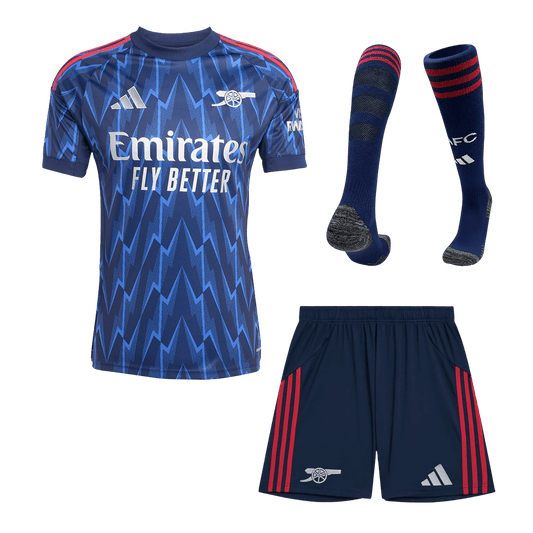 Arsenal Mens Away Soccer Full Set 2025/26 Blue