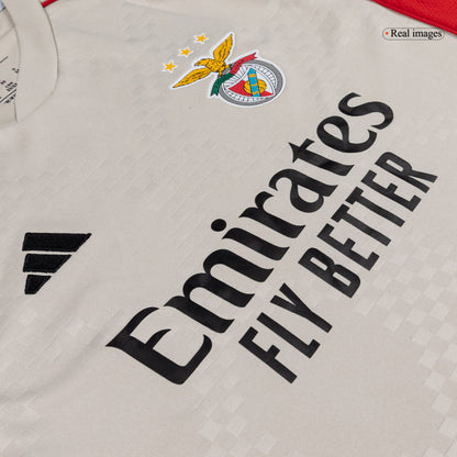 Benfica Kids Away Soccer Kit 2025/26 Beige