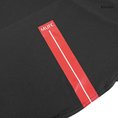 Retro ROONEY #10 Manchester United Mens Away Long Sleeve Soccer Jersey 2007/08 Black