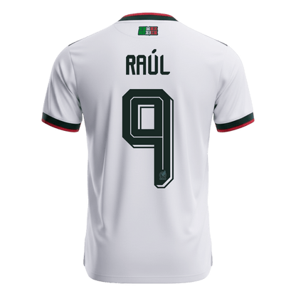RAÚL #9 Mexico Mens Away Soccer Jersey World Cup 2026 White