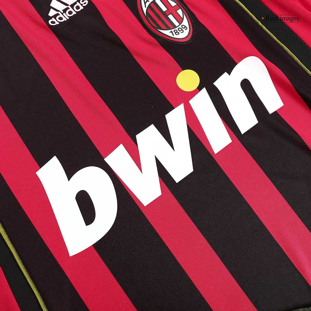 Retro KAKA' #22 AC Milan Mens Home Soccer Jersey 2006/07 Red&Black