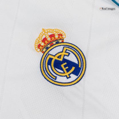 Retro KROOS #8 Real Madrid Mens Home Long Sleeve Soccer Jersey 2017/18 White