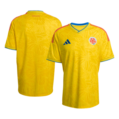 Colombia Mens Home Soccer Jersey World Cup 2026 Yellow
